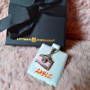 Littman Jewelry Pink Camera Charm